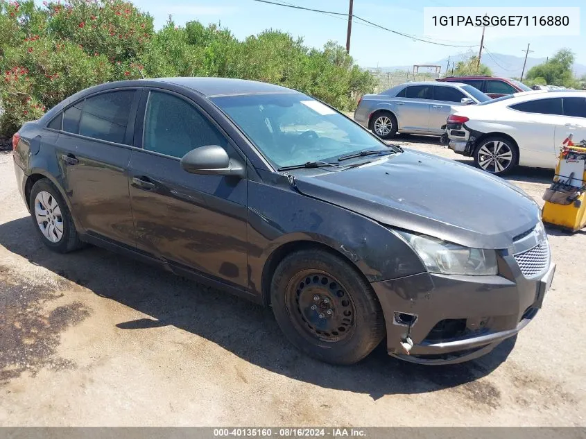 2014 Chevrolet Cruze Ls Auto VIN: 1G1PA5SG6E7116880 Lot: 40135160