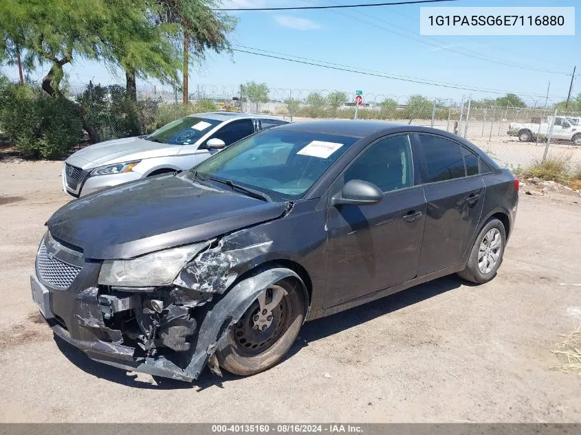 1G1PA5SG6E7116880 2014 Chevrolet Cruze Ls Auto