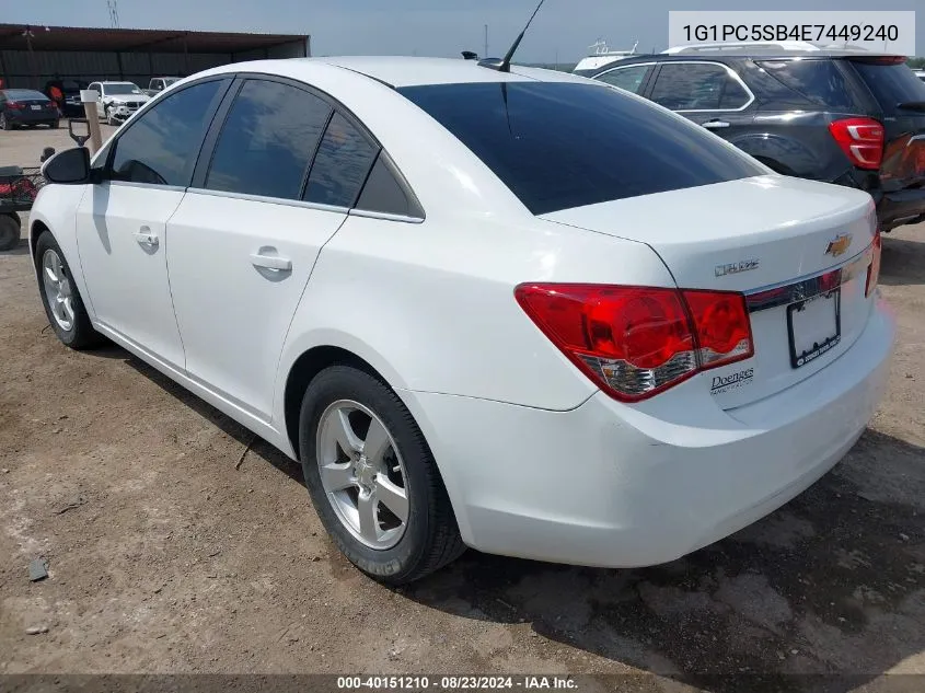 2014 Chevrolet Cruze 1Lt Auto VIN: 1G1PC5SB4E7449240 Lot: 40151210