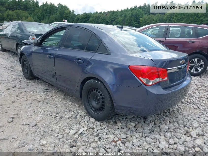 2014 Chevrolet Cruze Ls Auto VIN: 1G1PA5SH0E7172094 Lot: 40153810