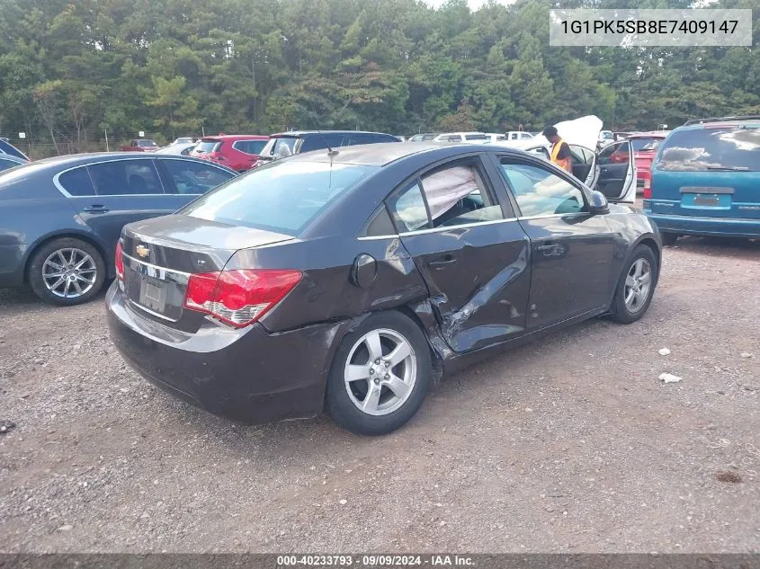 2014 Chevrolet Cruze Lt VIN: 1G1PK5SB8E7409147 Lot: 40233793