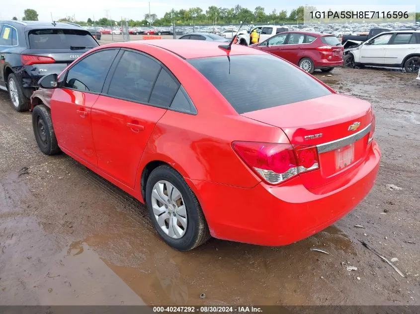 2014 Chevrolet Cruze Ls Auto VIN: 1G1PA5SH8E7116596 Lot: 40247292