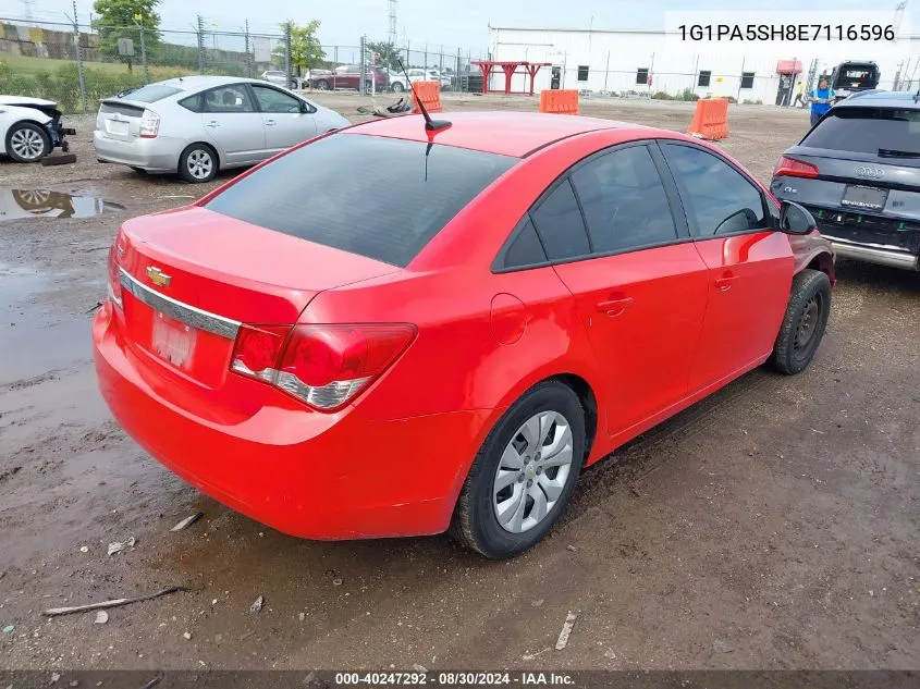 2014 Chevrolet Cruze Ls Auto VIN: 1G1PA5SH8E7116596 Lot: 40247292