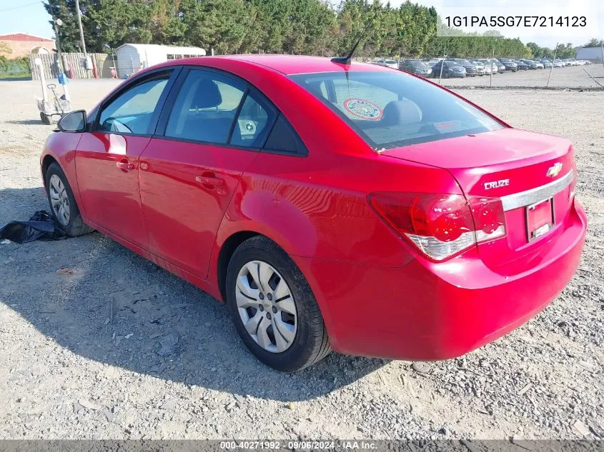 2014 Chevrolet Cruze Ls Auto VIN: 1G1PA5SG7E7214123 Lot: 40271992