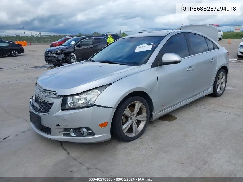 1G1PE5SB2E7294018 2014 Chevrolet Cruze 2Lt Auto