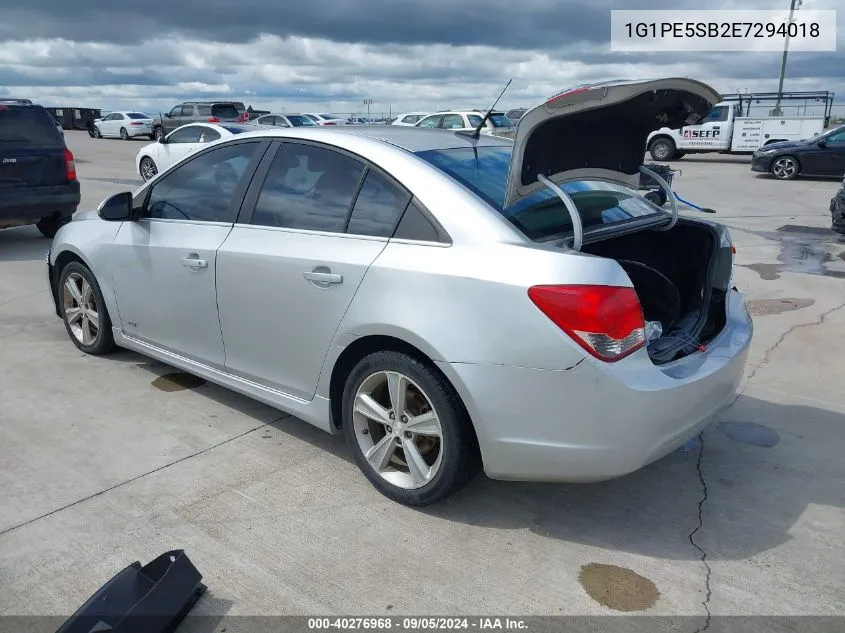 1G1PE5SB2E7294018 2014 Chevrolet Cruze 2Lt Auto