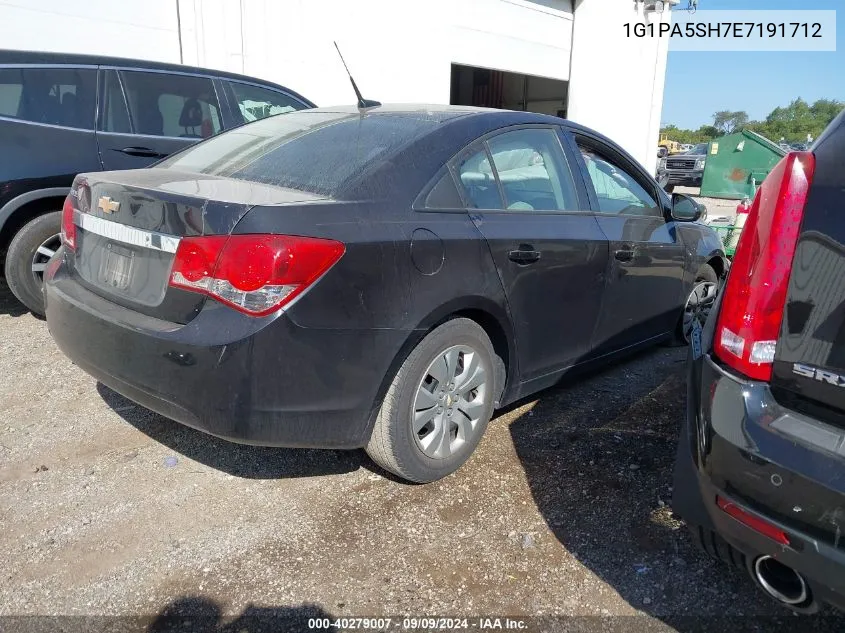 1G1PA5SH7E7191712 2014 Chevrolet Cruze Ls Auto