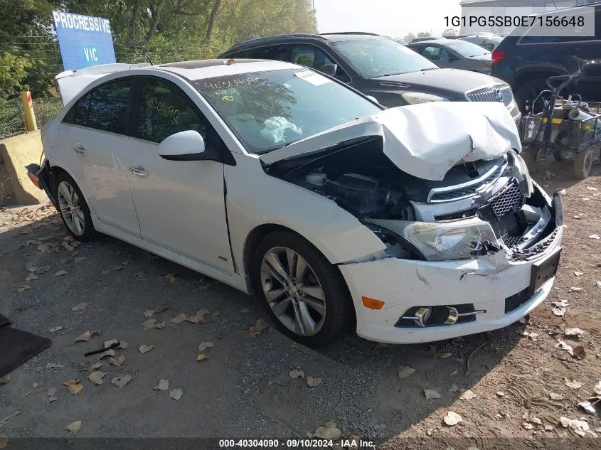 1G1PG5SB0E7156648 2014 Chevrolet Cruze Ltz