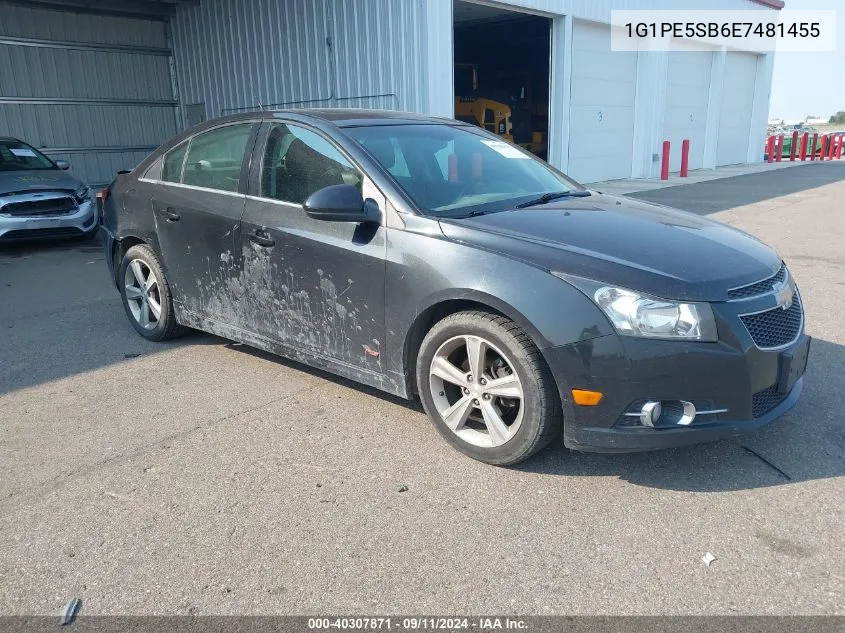 2014 Chevrolet Cruze Lt VIN: 1G1PE5SB6E7481455 Lot: 40307871