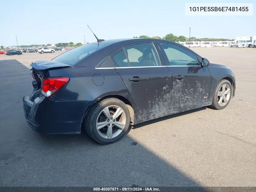 2014 Chevrolet Cruze Lt VIN: 1G1PE5SB6E7481455 Lot: 40307871