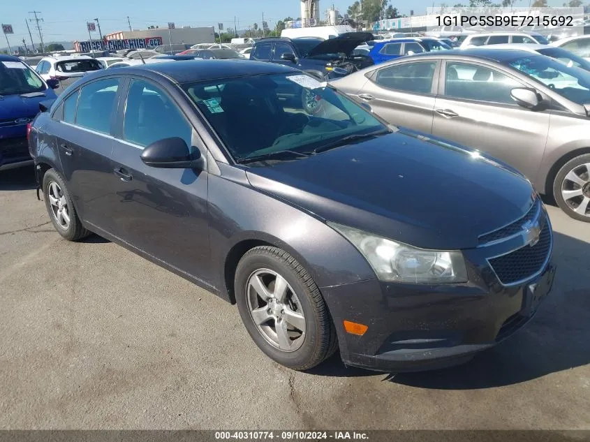 2014 Chevrolet Cruze Lt VIN: 1G1PC5SB9E7215692 Lot: 40310774