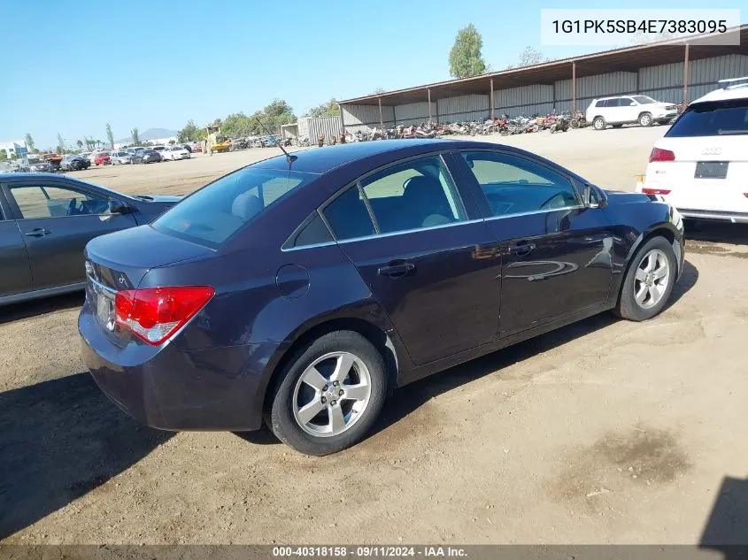 2014 Chevrolet Cruze Lt VIN: 1G1PK5SB4E7383095 Lot: 40318158