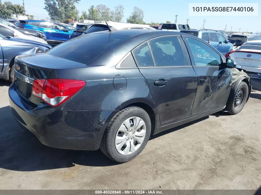 2014 Chevrolet Cruze Ls VIN: 1G1PA5SG8E7440106 Lot: 40328948