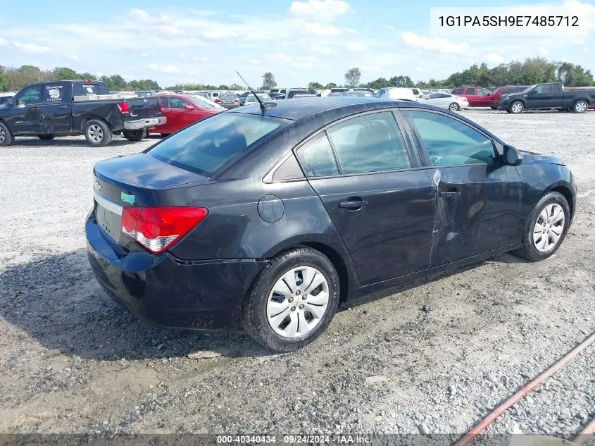 2014 Chevrolet Cruze Ls Auto VIN: 1G1PA5SH9E7485712 Lot: 40340434