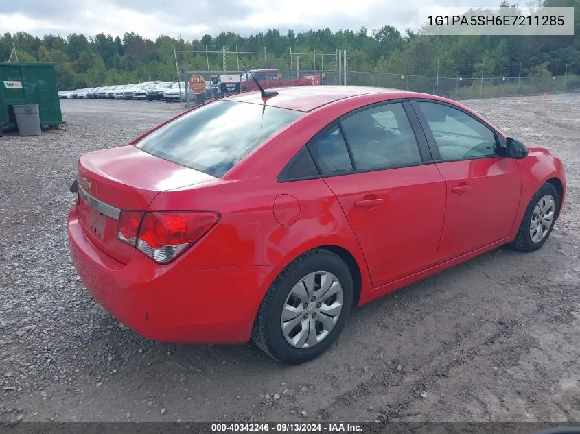 1G1PA5SH6E7211285 2014 Chevrolet Cruze Ls Auto