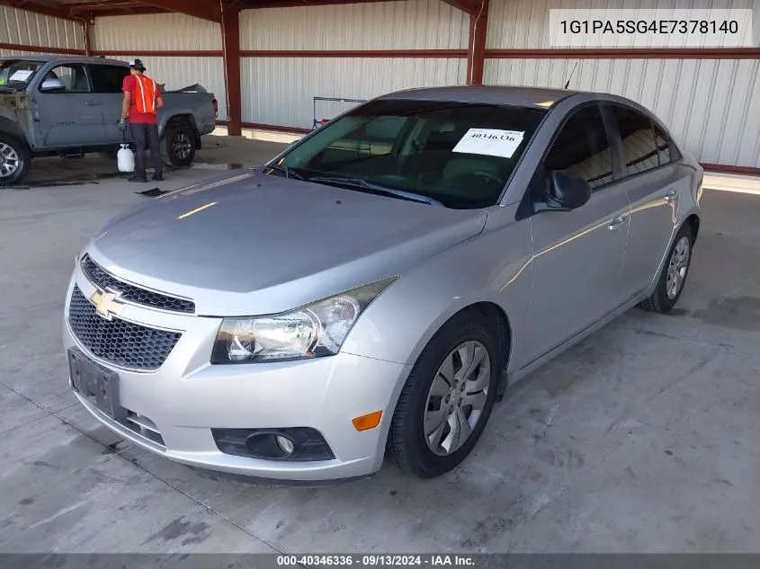 2014 Chevrolet Cruze Ls VIN: 1G1PA5SG4E7378140 Lot: 40346336