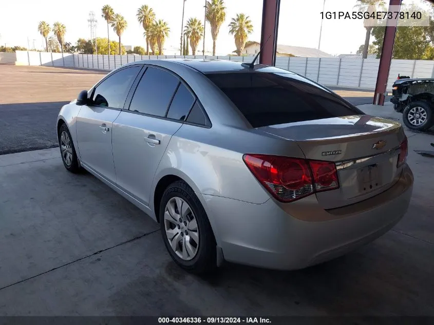 2014 Chevrolet Cruze Ls VIN: 1G1PA5SG4E7378140 Lot: 40346336