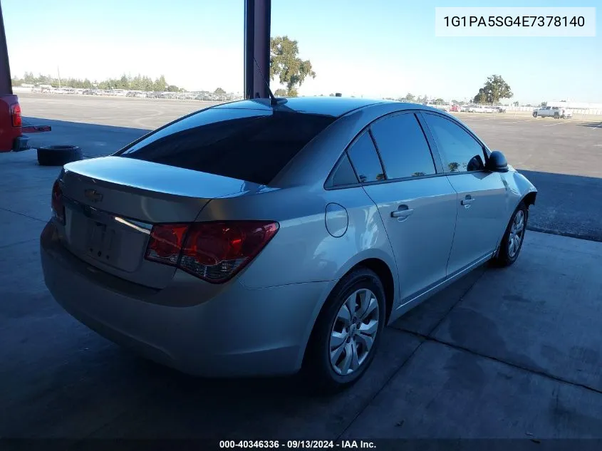 2014 Chevrolet Cruze Ls Auto VIN: 1G1PA5SG4E7378140 Lot: 40346336