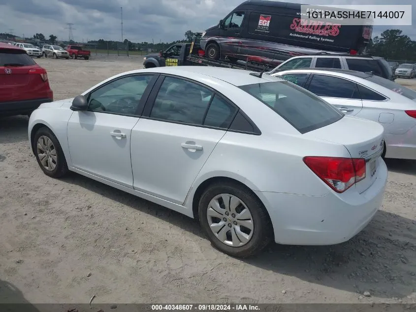 1G1PA5SH4E7144007 2014 Chevrolet Cruze Ls Auto