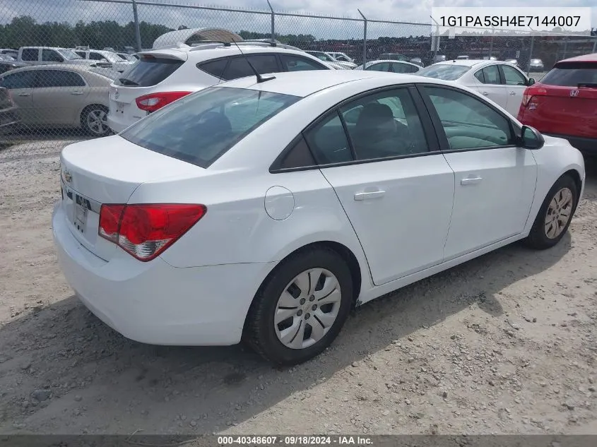 1G1PA5SH4E7144007 2014 Chevrolet Cruze Ls Auto