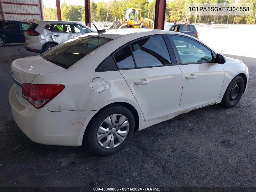 2014 Chevrolet Cruze Ls Auto VIN: 1G1PA5SGXE7304558 Lot: 40349886