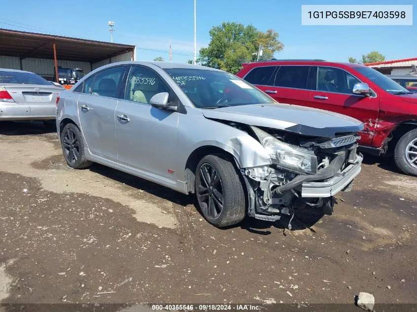 2014 Chevrolet Cruze Ltz VIN: 1G1PG5SB9E7403598 Lot: 40355546