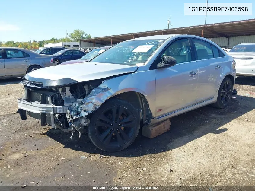 1G1PG5SB9E7403598 2014 Chevrolet Cruze Ltz