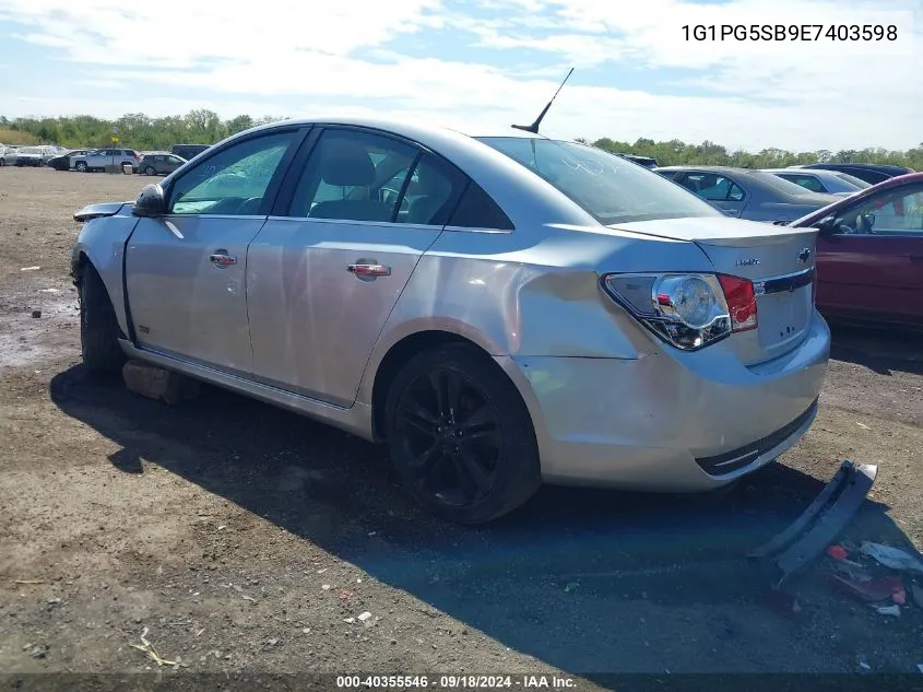 1G1PG5SB9E7403598 2014 Chevrolet Cruze Ltz