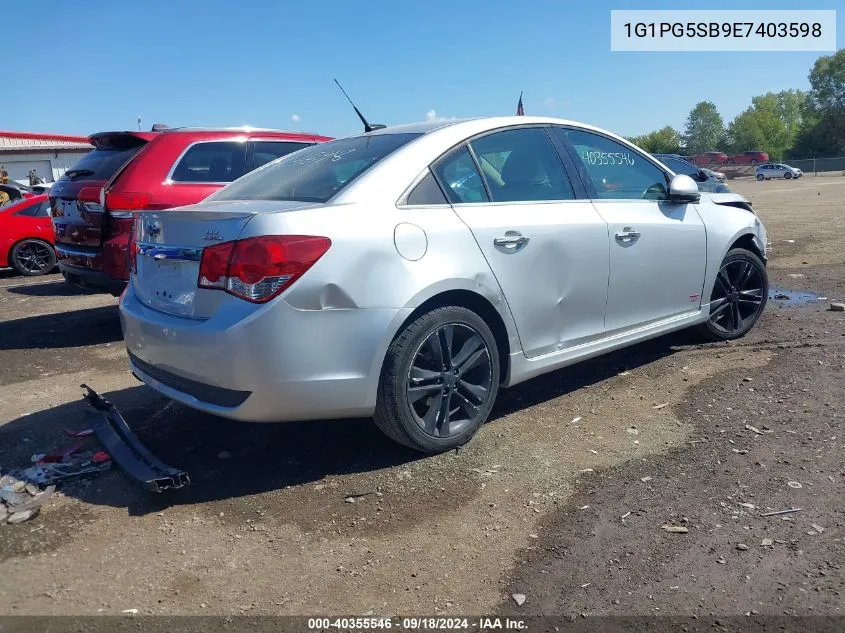 2014 Chevrolet Cruze Ltz VIN: 1G1PG5SB9E7403598 Lot: 40355546