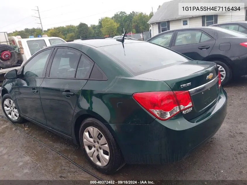 2014 Chevrolet Cruze Ls Auto VIN: 1G1PA5SH4E7116434 Lot: 40372452