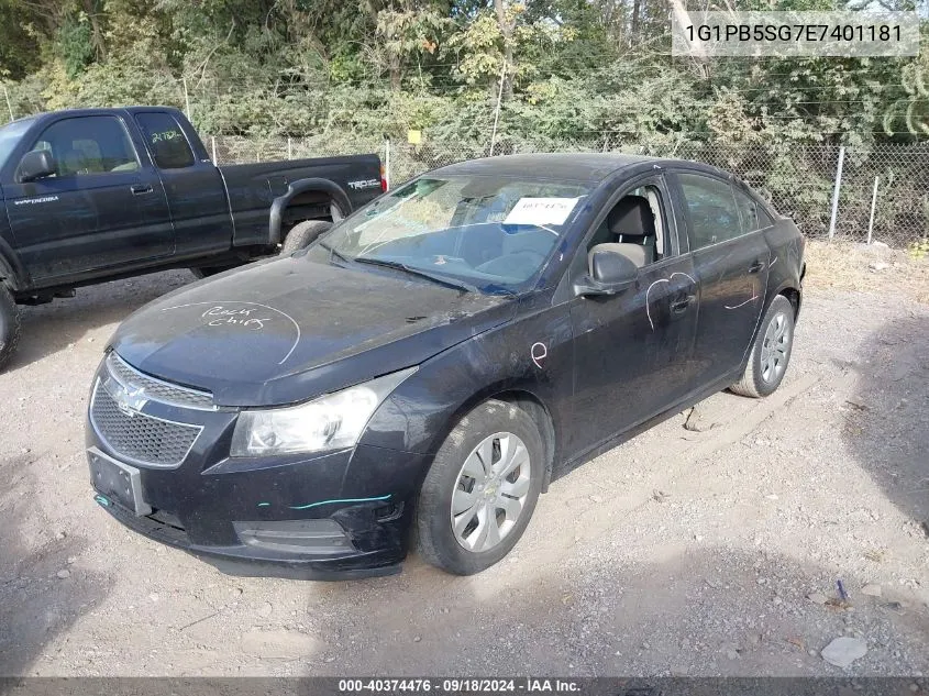 2014 Chevrolet Cruze Ls VIN: 1G1PB5SG7E7401181 Lot: 40374476