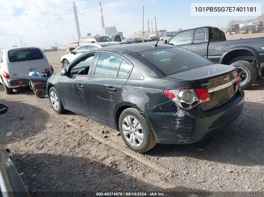 1G1PB5SG7E7401181 2014 Chevrolet Cruze Ls