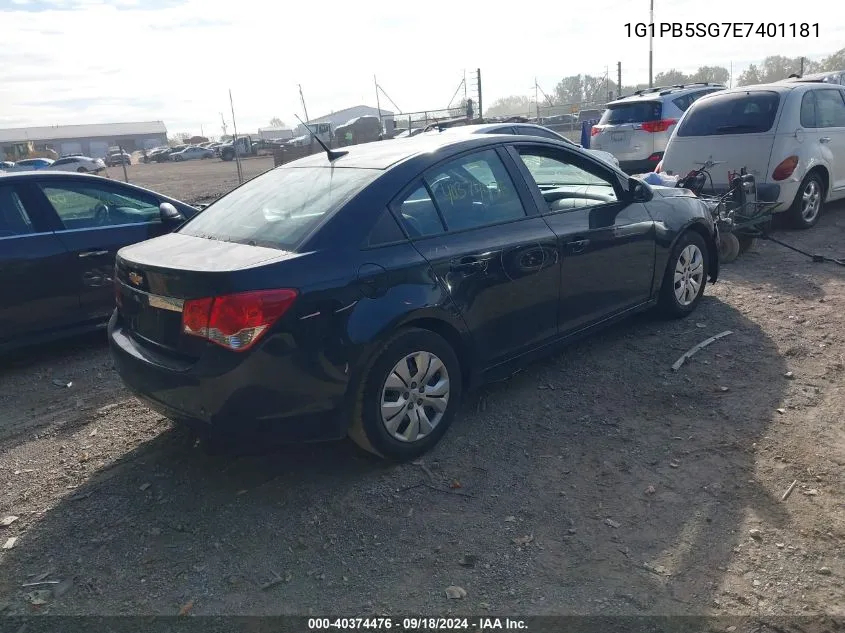 2014 Chevrolet Cruze Ls VIN: 1G1PB5SG7E7401181 Lot: 40374476