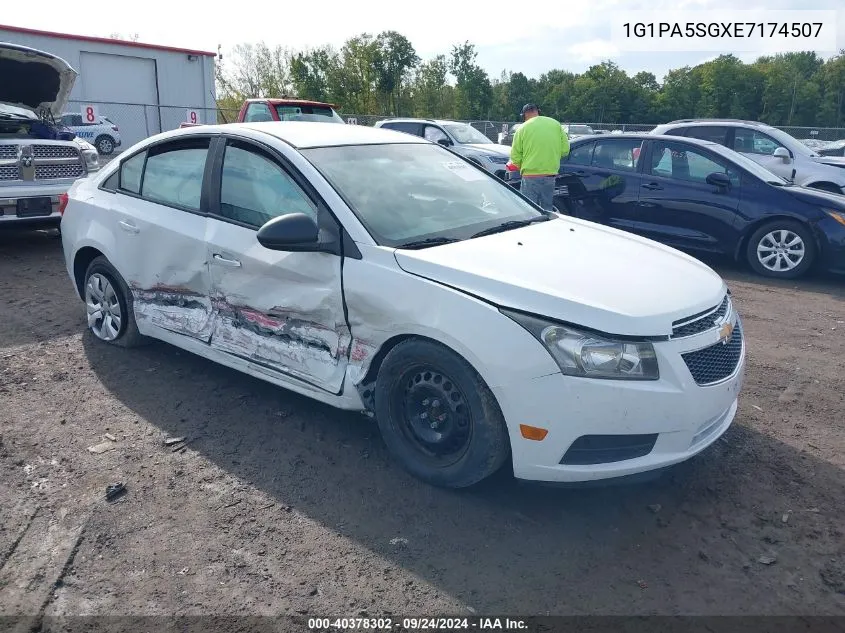 2014 Chevrolet Cruze Ls VIN: 1G1PA5SGXE7174507 Lot: 40378302