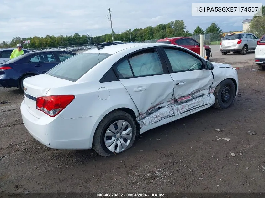 2014 Chevrolet Cruze Ls VIN: 1G1PA5SGXE7174507 Lot: 40378302