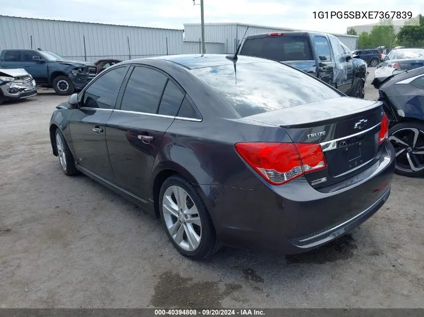 1G1PG5SBXE7367839 2014 Chevrolet Cruze Ltz