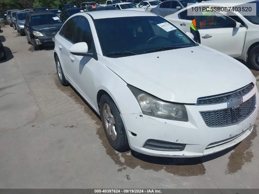 1G1PC5SB0E7403520 2014 Chevrolet Cruze 1Lt Auto