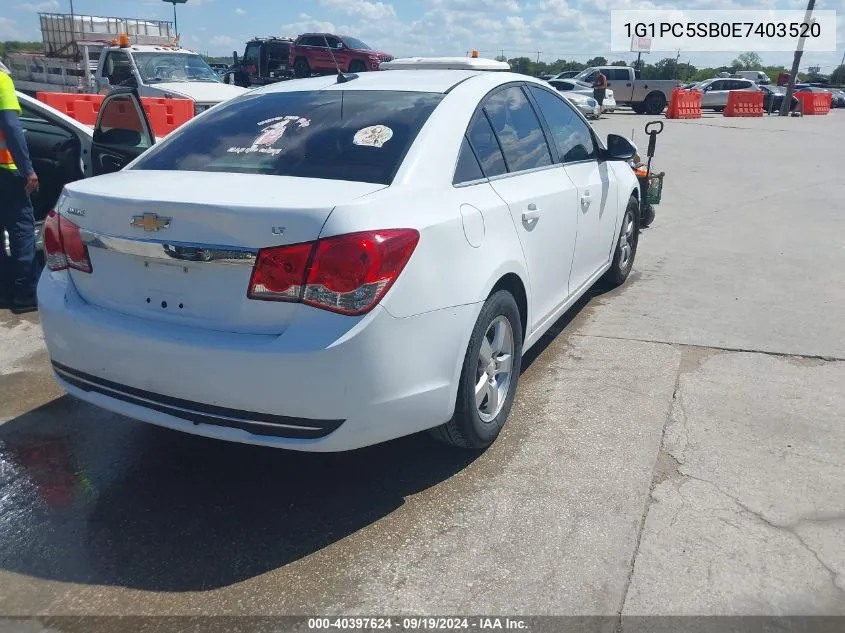 1G1PC5SB0E7403520 2014 Chevrolet Cruze 1Lt Auto