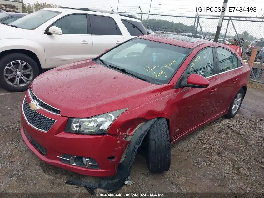 2014 Chevrolet Cruze Lt VIN: 1G1PC5SB1E7434498 Lot: 40405448