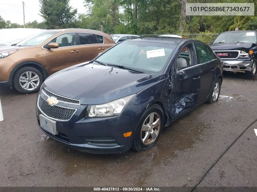 2014 Chevrolet Cruze 1Lt Auto VIN: 1G1PC5SB6E7343677 Lot: 40437813