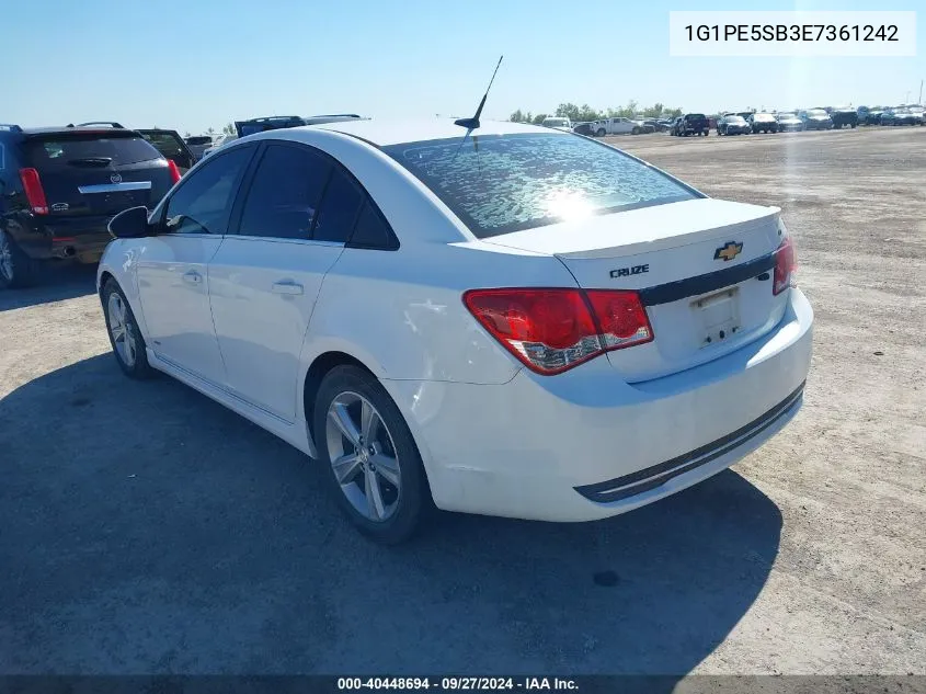 2014 Chevrolet Cruze 2Lt Auto VIN: 1G1PE5SB3E7361242 Lot: 40448694