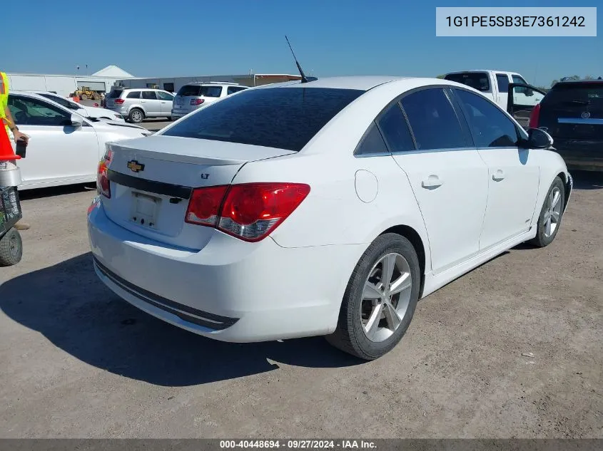 2014 Chevrolet Cruze 2Lt Auto VIN: 1G1PE5SB3E7361242 Lot: 40448694