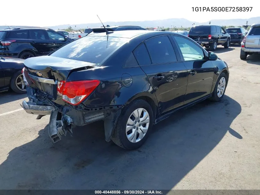 2014 Chevrolet Cruze Ls Auto VIN: 1G1PA5SG0E7258397 Lot: 40448856