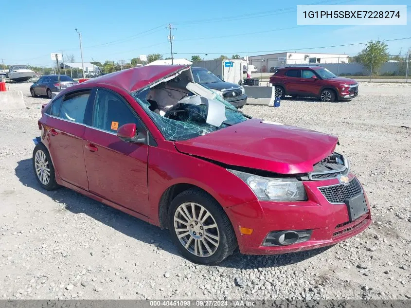 2014 Chevrolet Cruze Eco Auto VIN: 1G1PH5SBXE7228274 Lot: 40451098