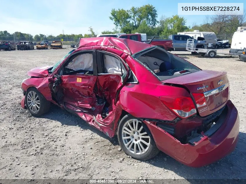 1G1PH5SBXE7228274 2014 Chevrolet Cruze Eco Auto