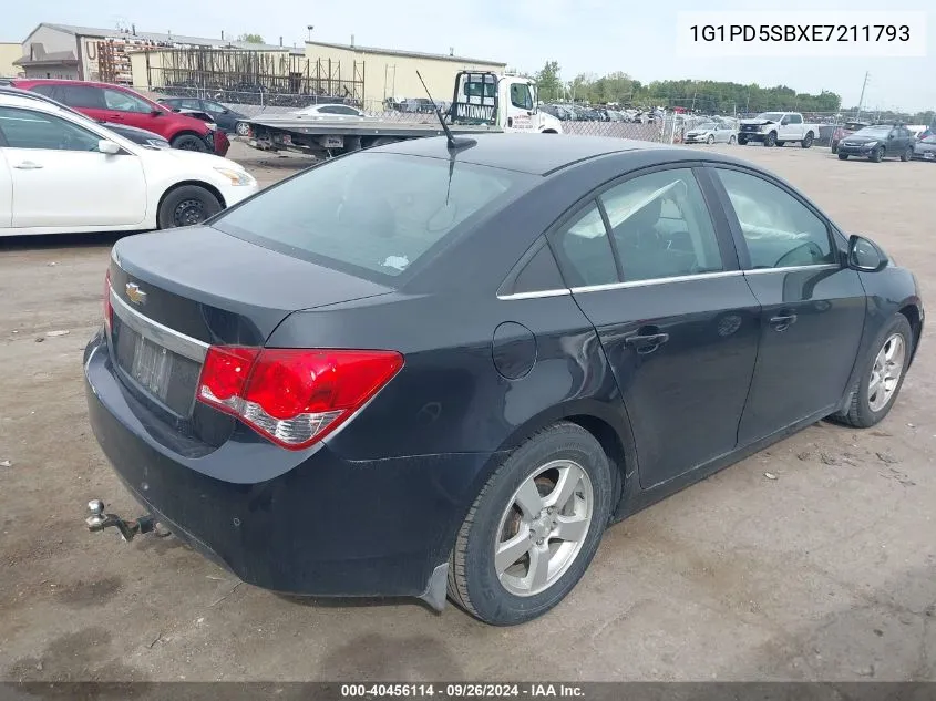 2014 Chevrolet Cruze 1Lt Manual VIN: 1G1PD5SBXE7211793 Lot: 40456114