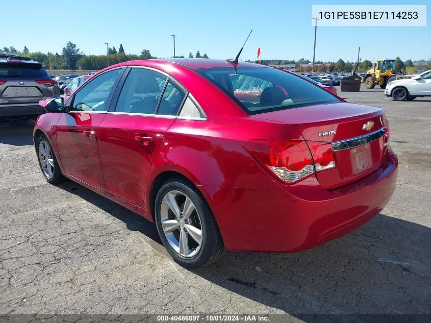 2014 Chevrolet Cruze 2Lt Auto VIN: 1G1PE5SB1E7114253 Lot: 40486897