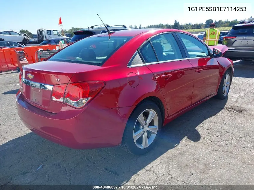 2014 Chevrolet Cruze 2Lt Auto VIN: 1G1PE5SB1E7114253 Lot: 40486897