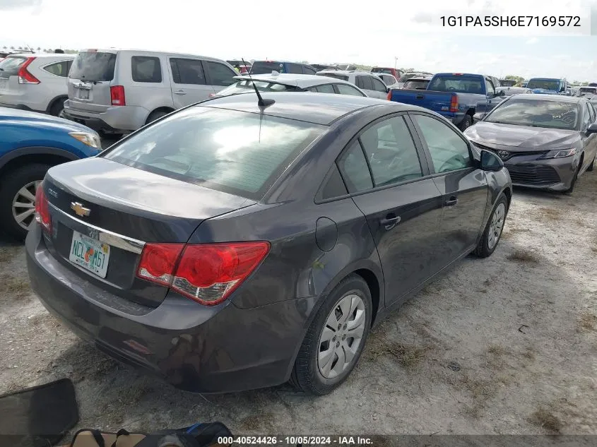 2014 Chevrolet Cruze Ls VIN: 1G1PA5SH6E7169572 Lot: 40524426