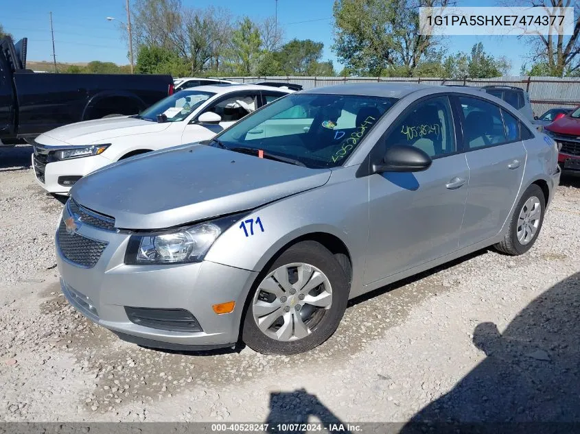 2014 Chevrolet Cruze Ls VIN: 1G1PA5SHXE7474377 Lot: 40528247